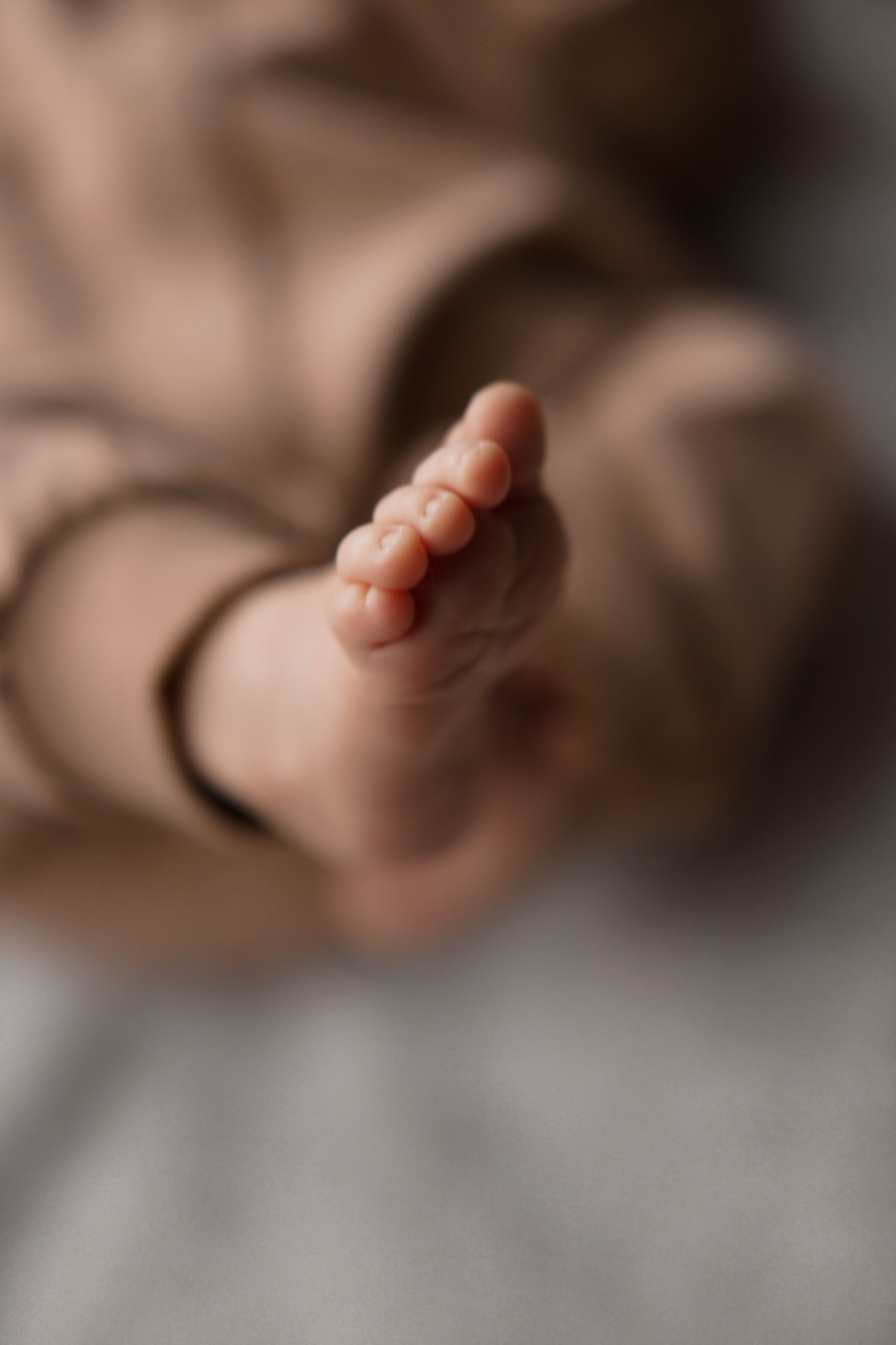 een lief klein voetje van een baby